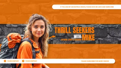 Orange Trendy Adventure Promotion YouTube Thumbnail