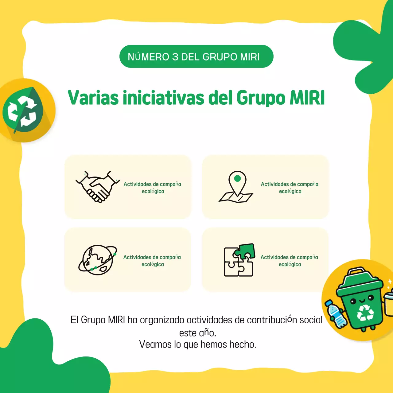 Campaña "Amarillo para el medio ambiente