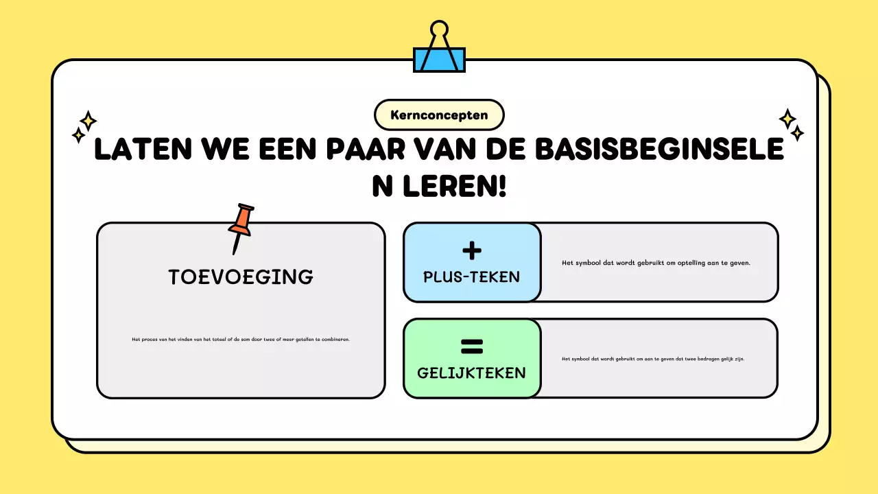 sjabloon geel ludiek onderwijs