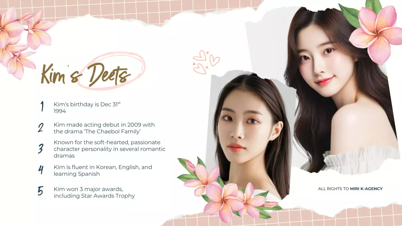 Beige Aesthetic K-Drama Presentation