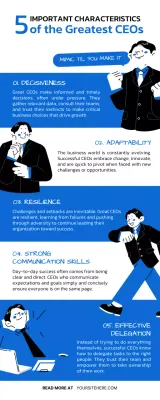 Blue Professional Ceo Guide Infographic