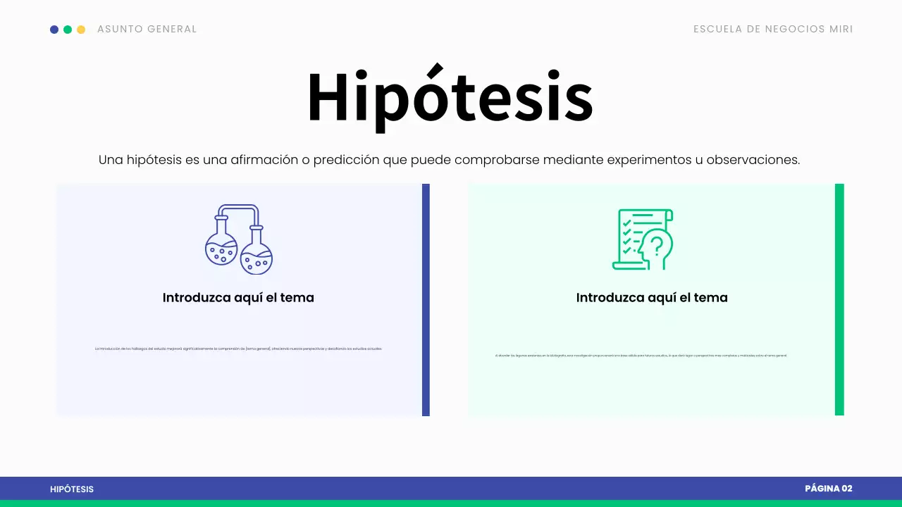 presentación de la tesis blue modern