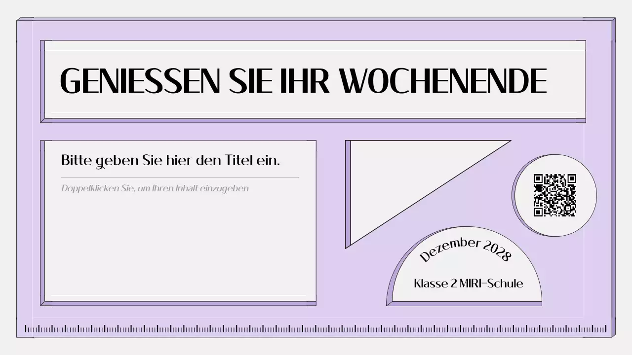 lila einfache Bildungsagenda