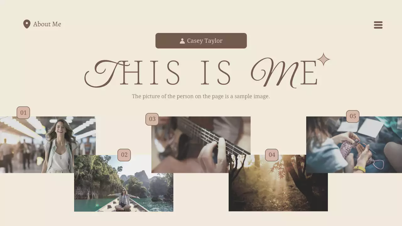 Presentasi Pengenalan Profil Sederhana Beige