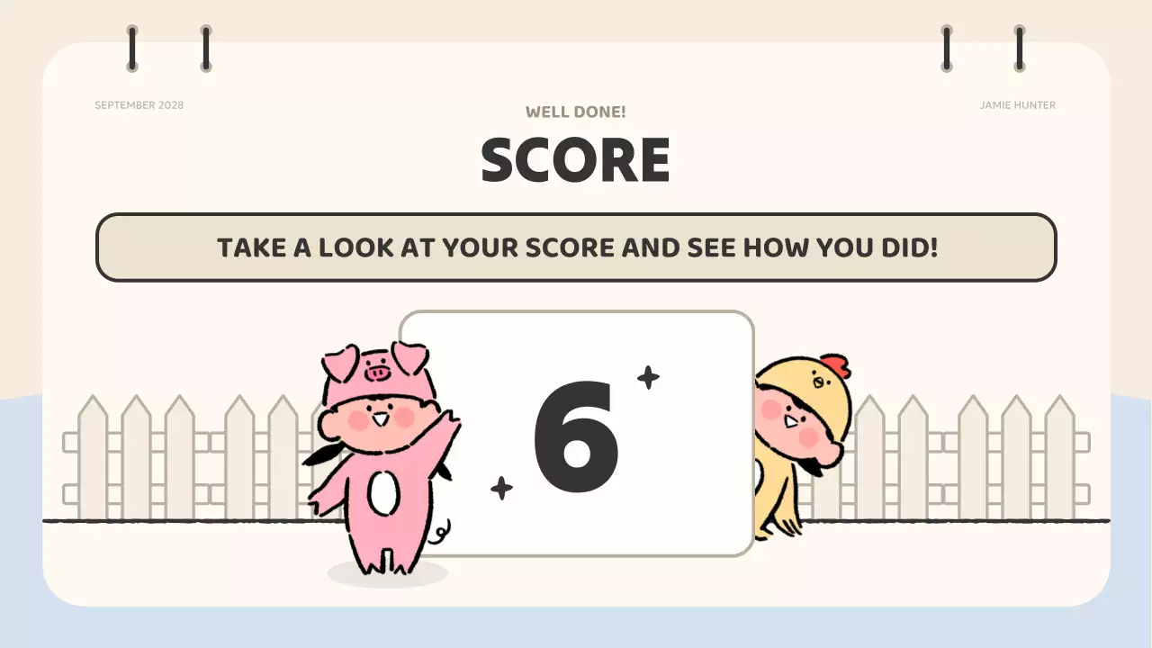 Colorful Cute Quiz Guide Presentation