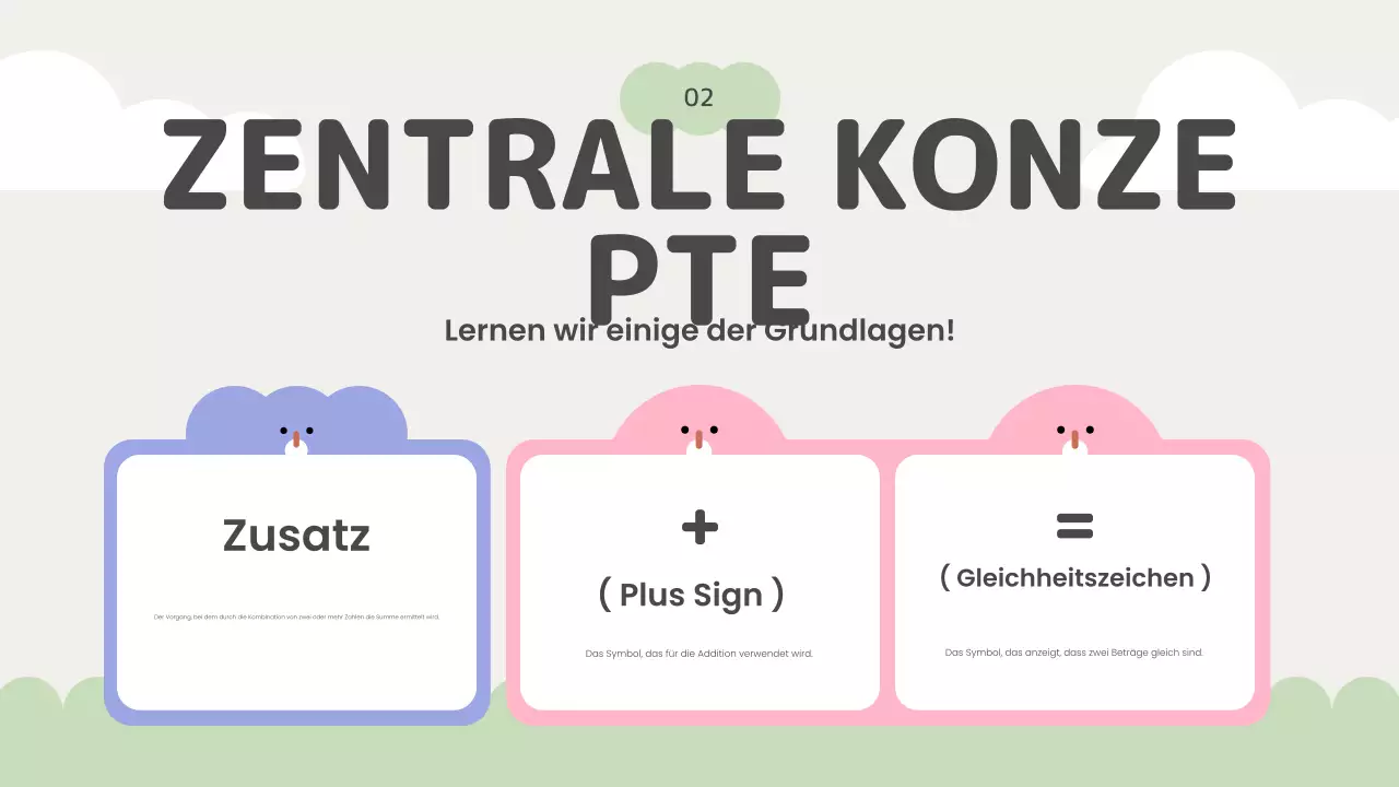 Rosa moderner Mathekurs