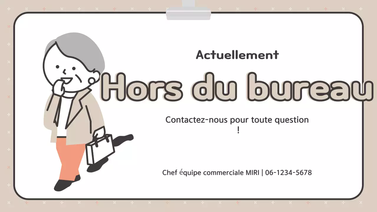 Annonce d'entreprise simple et abstraite