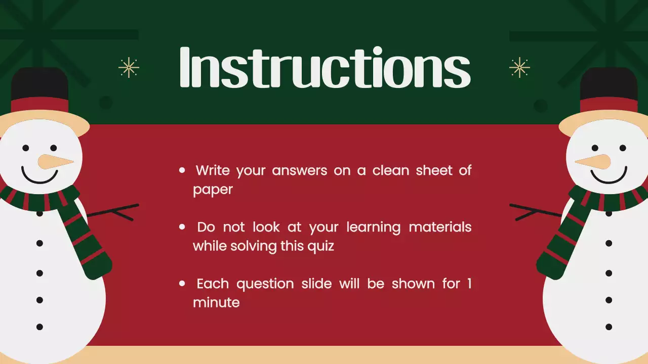 Green Traditional Christmas Guide Presentation