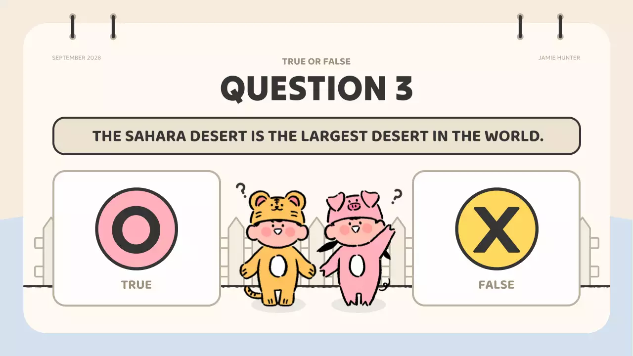 Colorful Cute Quiz Guide Presentation
