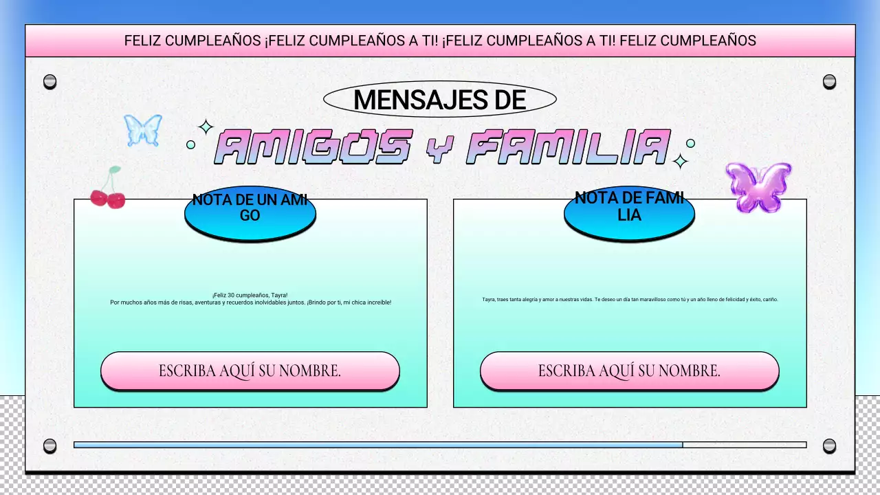 diseño de cumpleaños retro morado