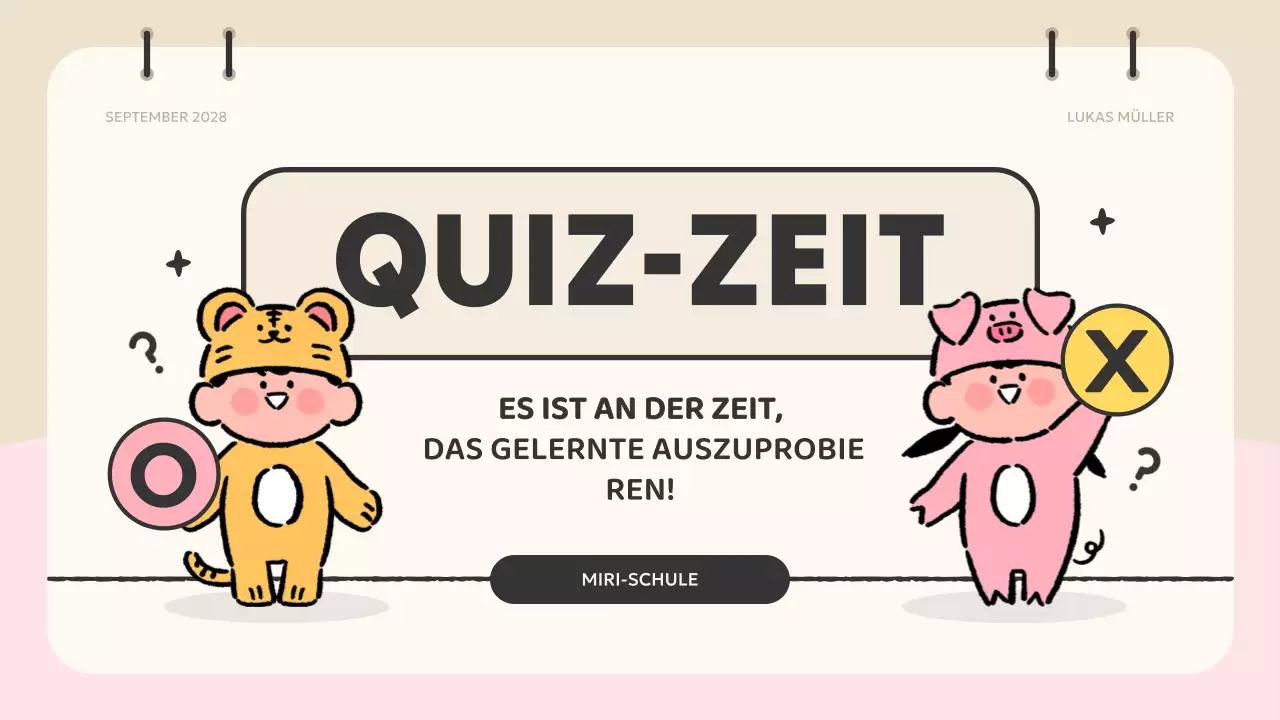 rosa Animation Quizmaterial