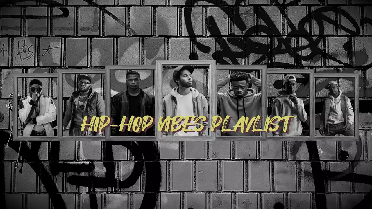 Grey Urban Hip-Hop Playlist YouTube Thumbnail