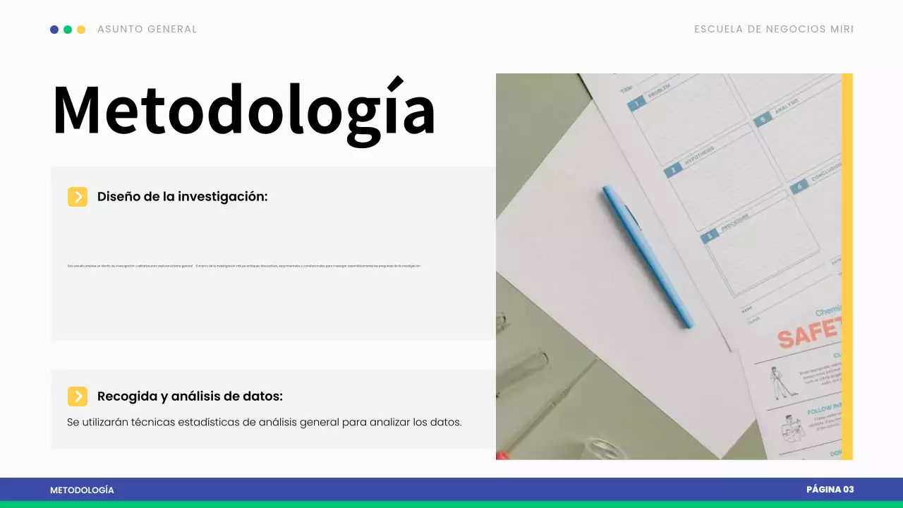 presentación de la tesis blue modern