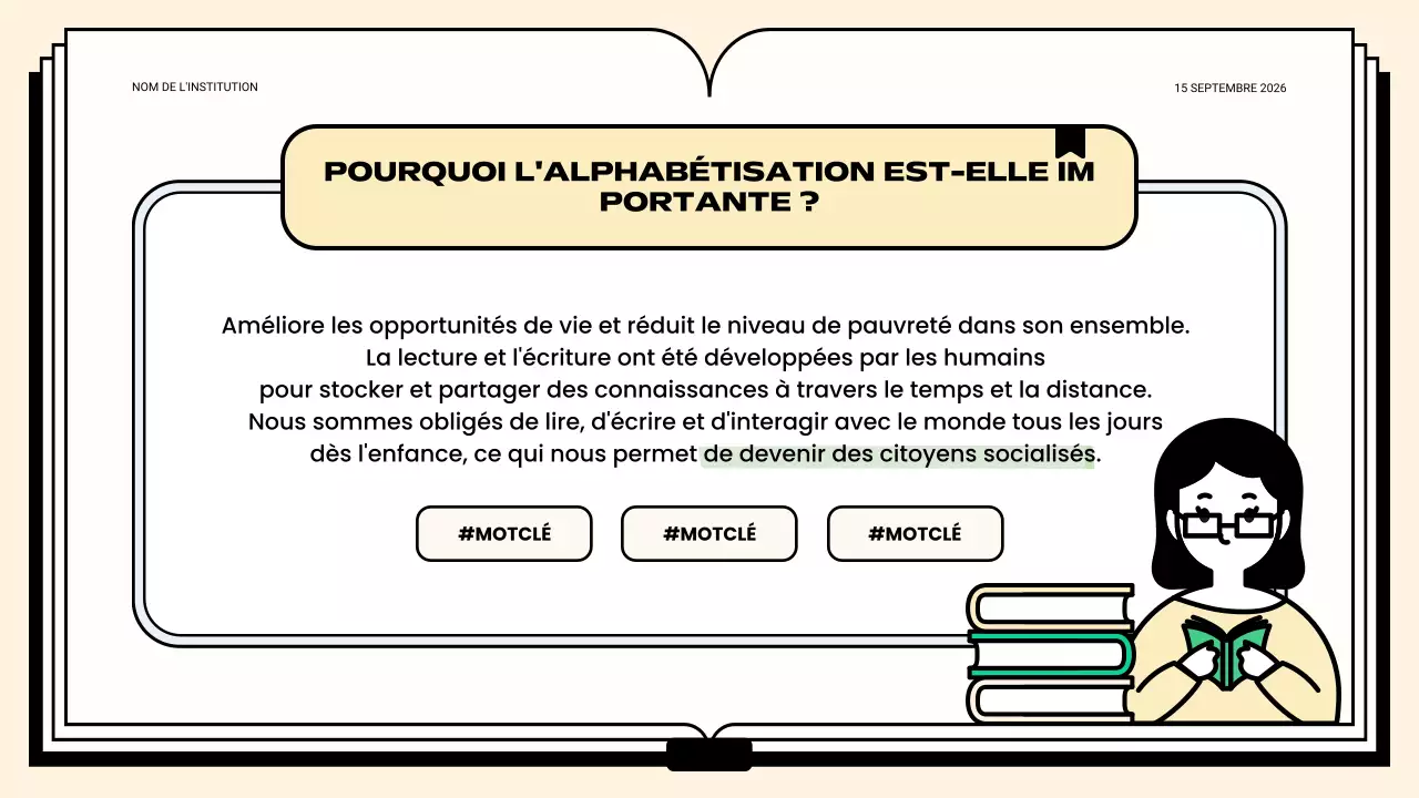 classe d'alphabétisation verte et propre