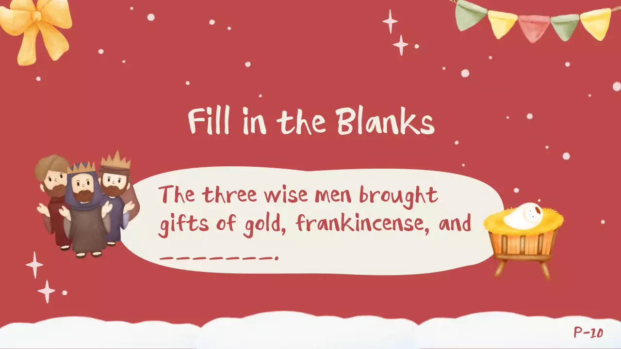 Red Festive Christmas Quiz Presentation