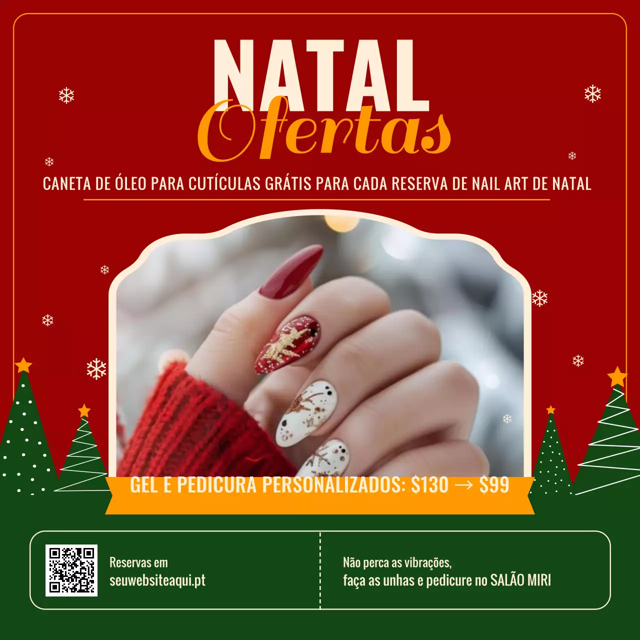 Ofertas promocionais especiais de Natal