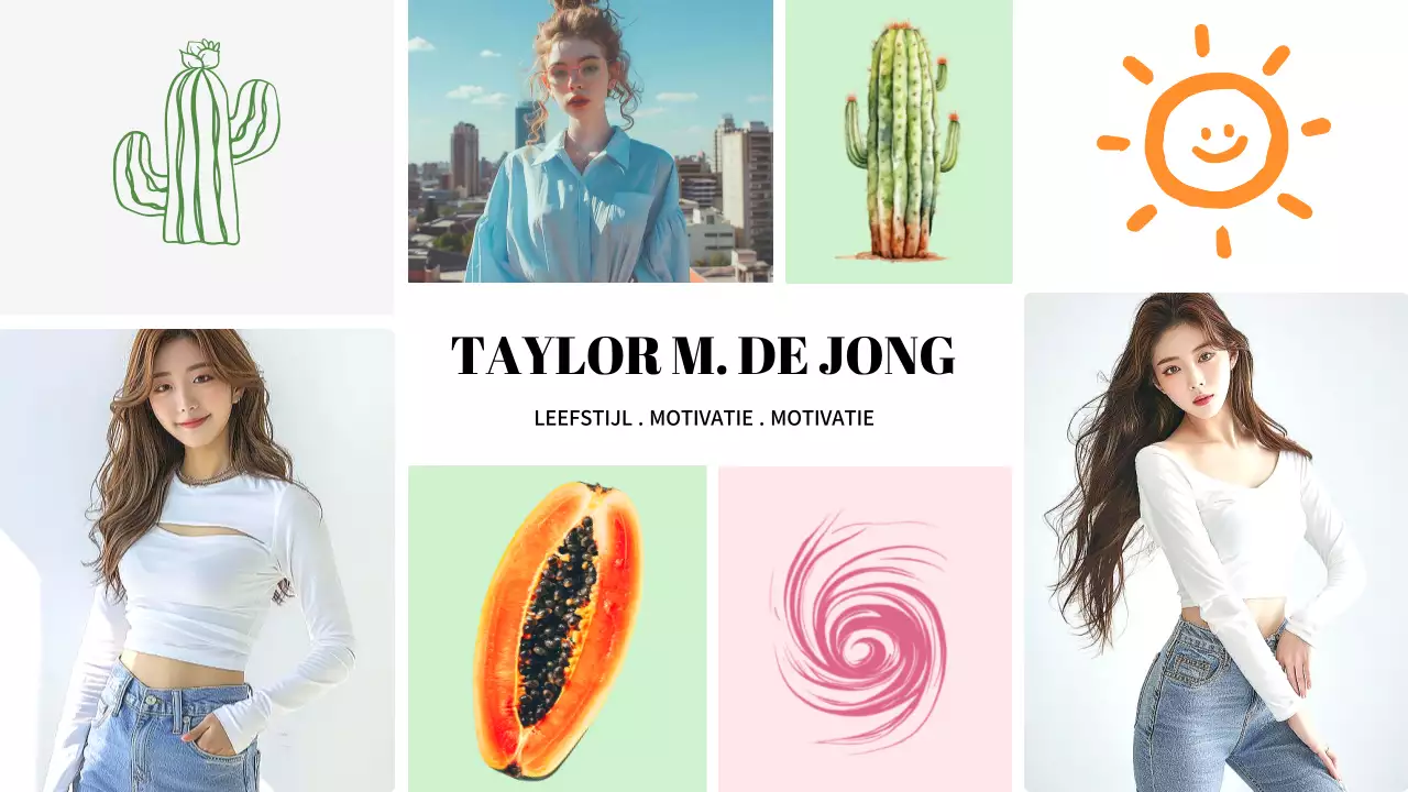 kleurrijke moderne lifestyle nieuwsbrief