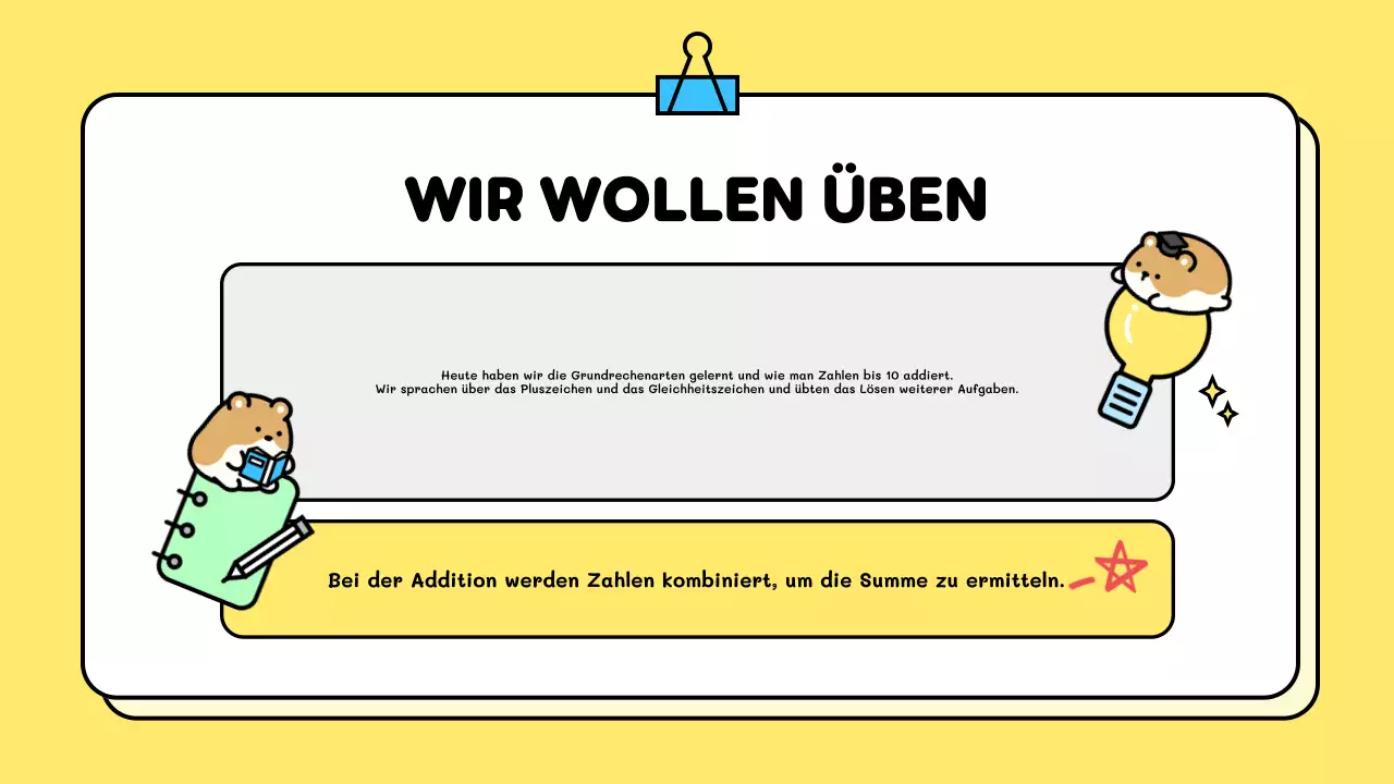 gelbe spielerische bildung Vorlage