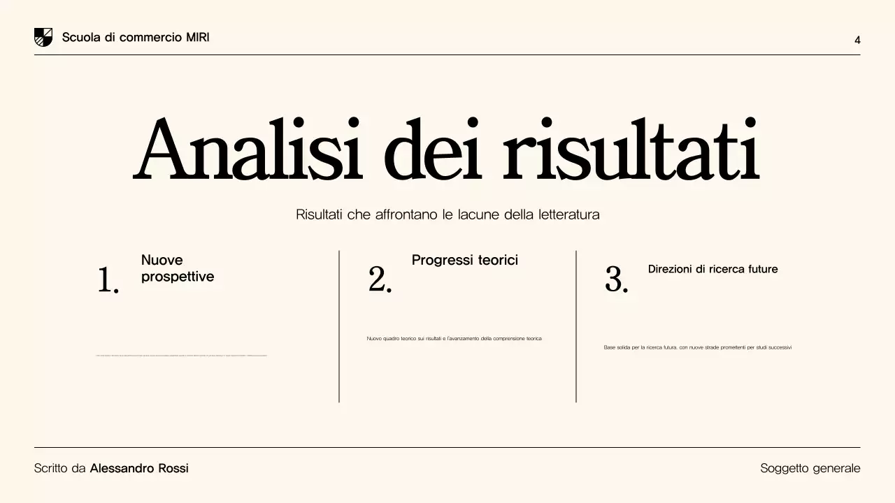 Presentazione della tesi di laurea moderna in beige