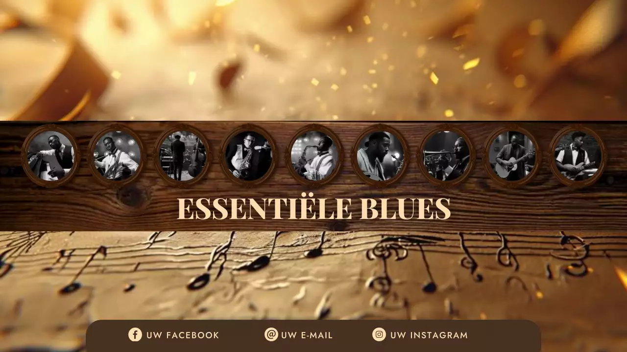 bruine vintage muziek afspeellijst