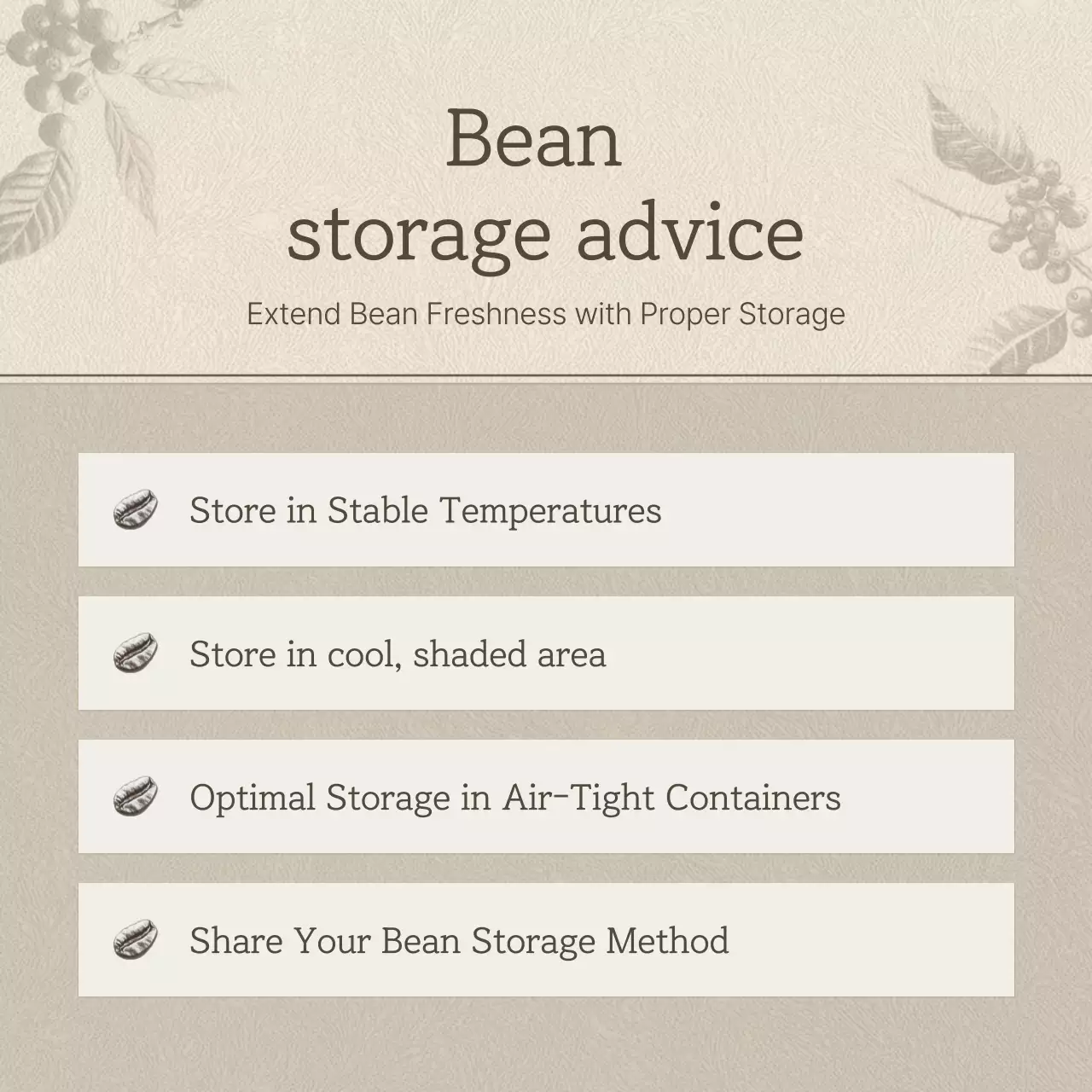 Beige Vintage Coffee Guide Instagram Carousel