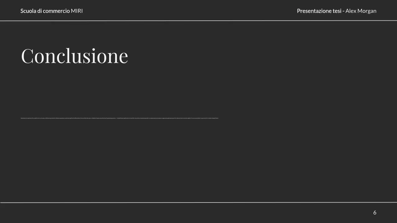 presentazione neutra ed elegante della tesi