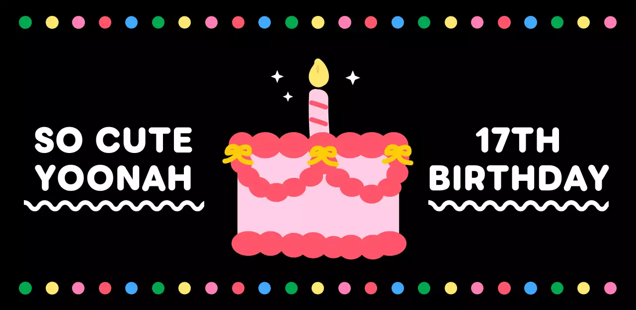 Black Pop Birthday Greeting Placard
