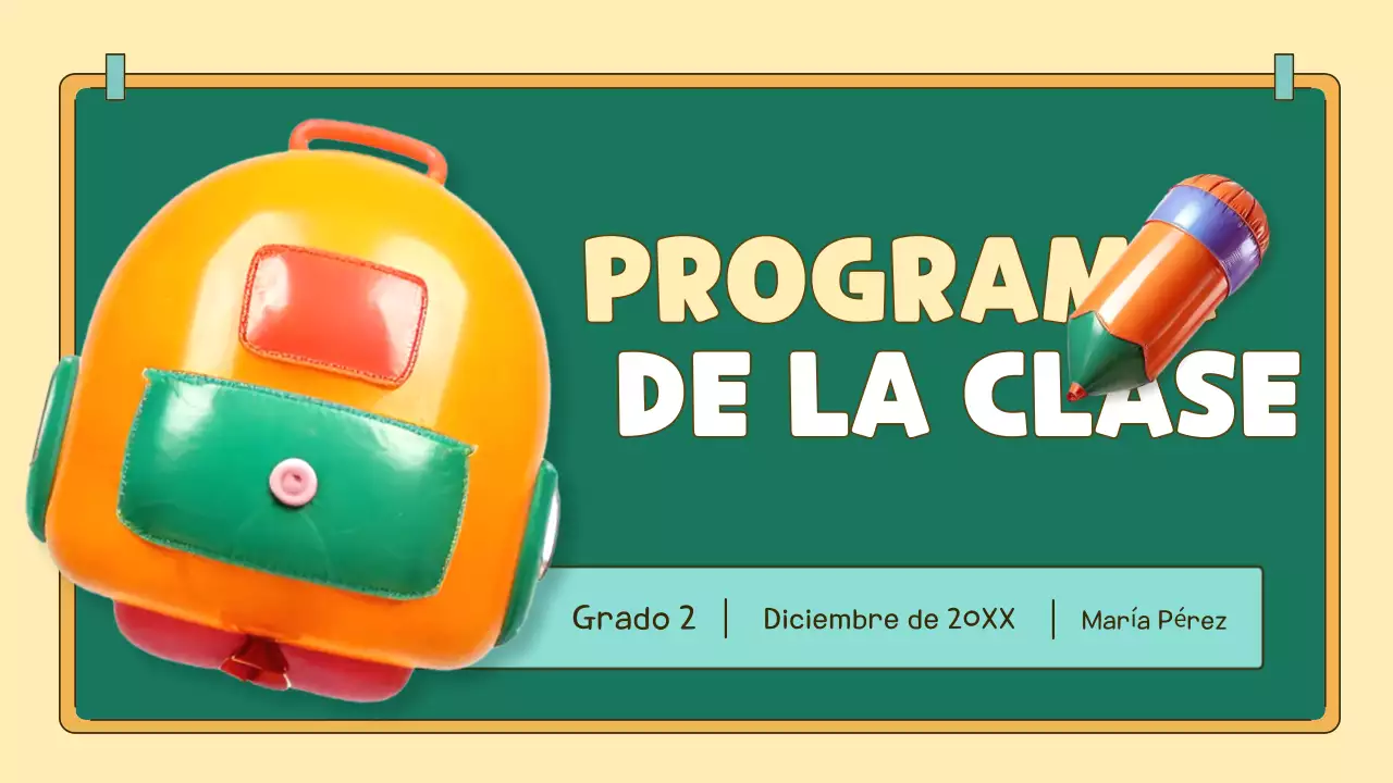 agenda pop class naranja y verde