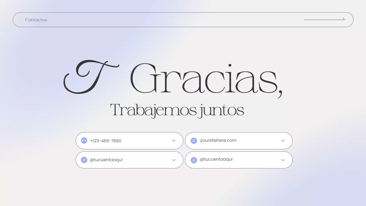 presentación de la cartera grey modern