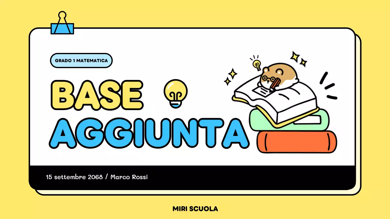 modello di educazione ludica giallo