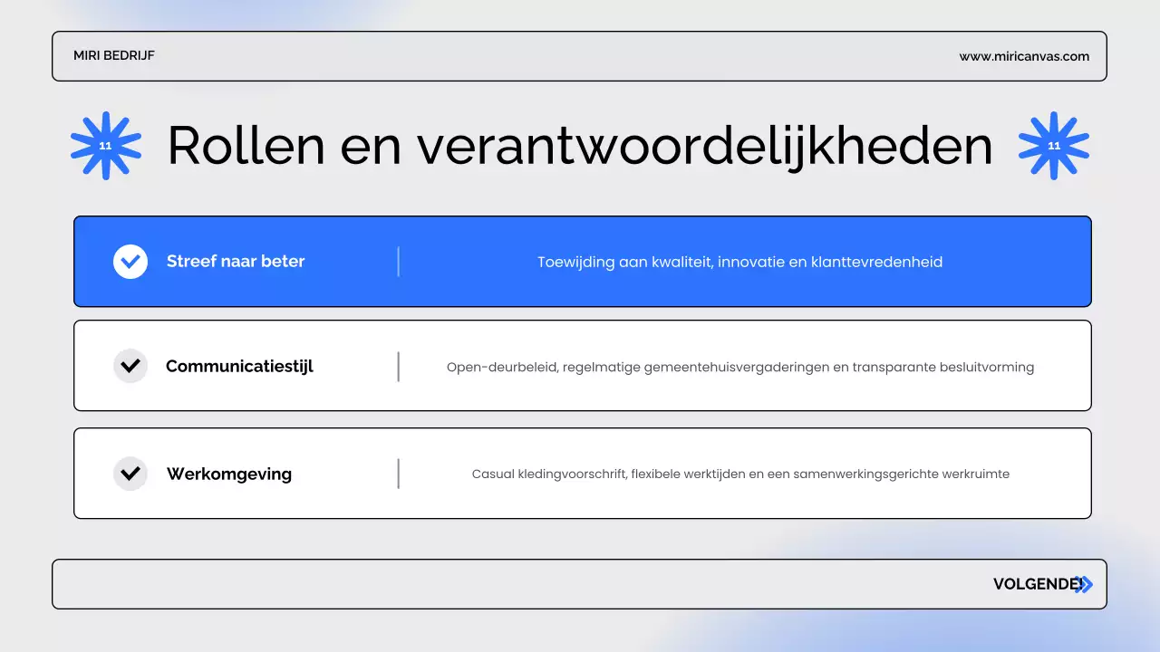 blauwe moderne bedrijfspresentatie