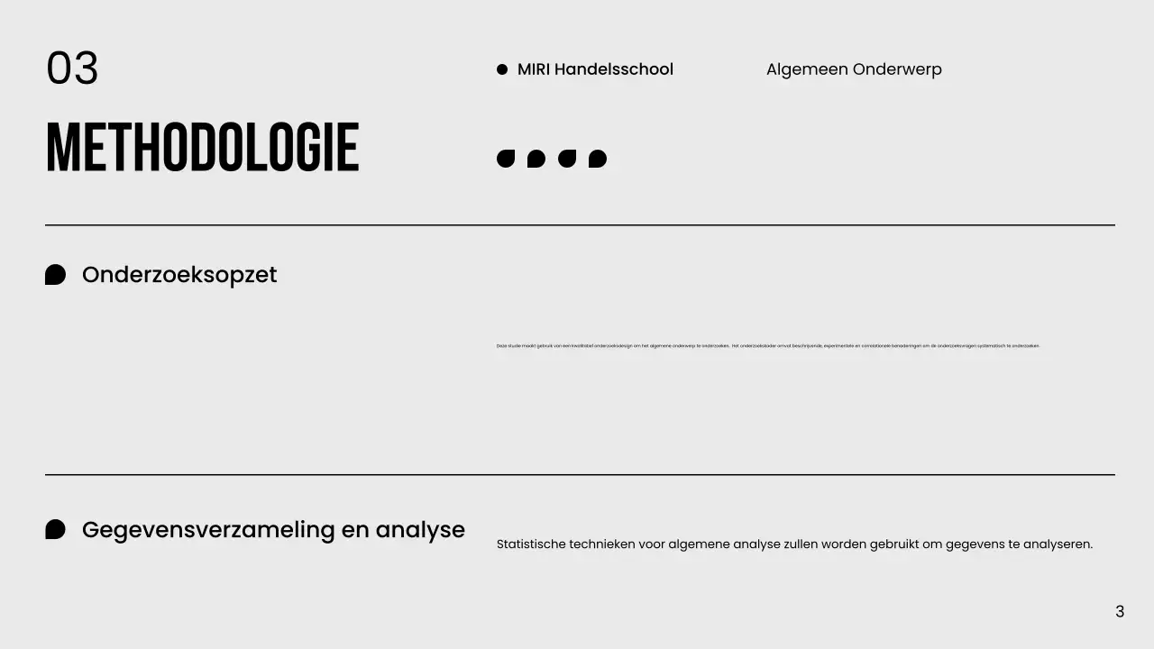 Zwart-wit Minimal Thesis Publiciteit