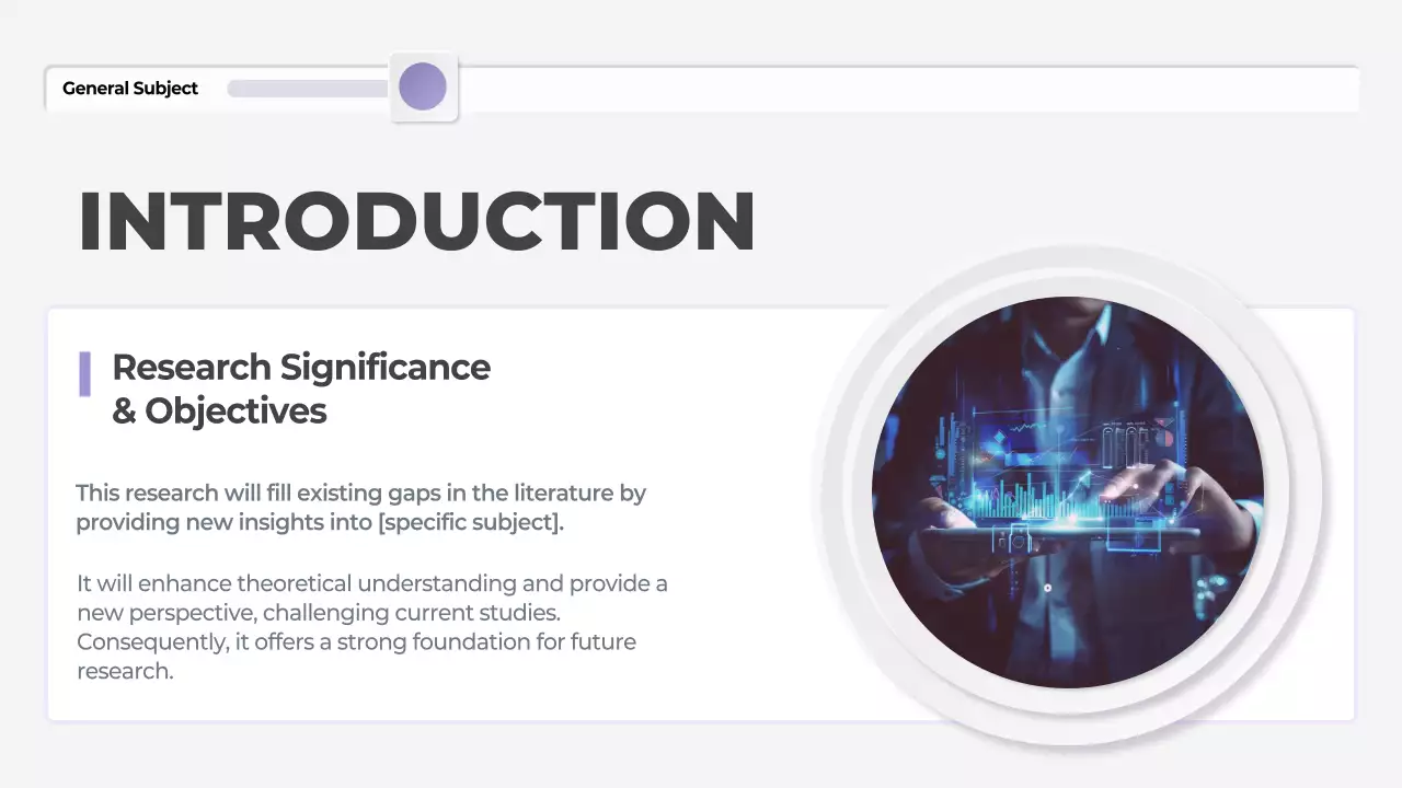 Purple Modern Thesis Guide Presentation