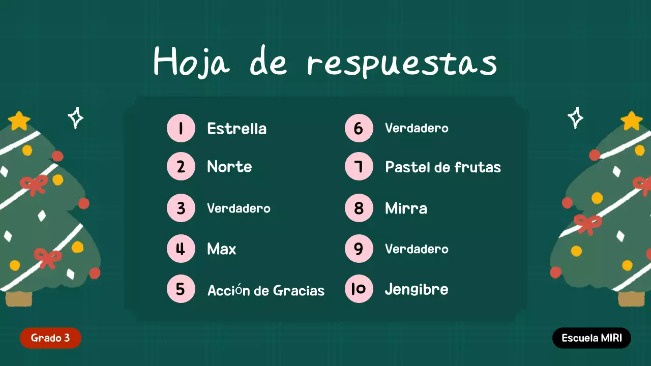 Invitación festiva verde