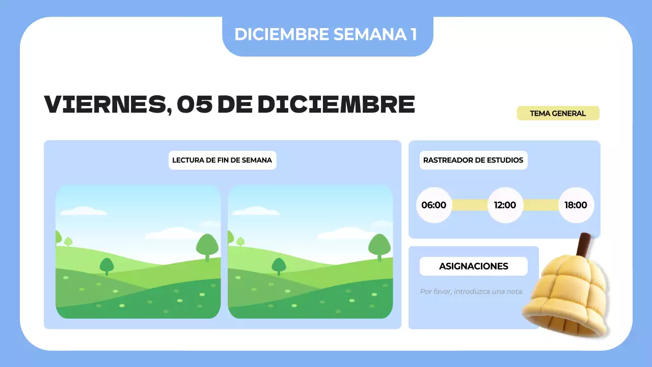 agenda azul simple class planner