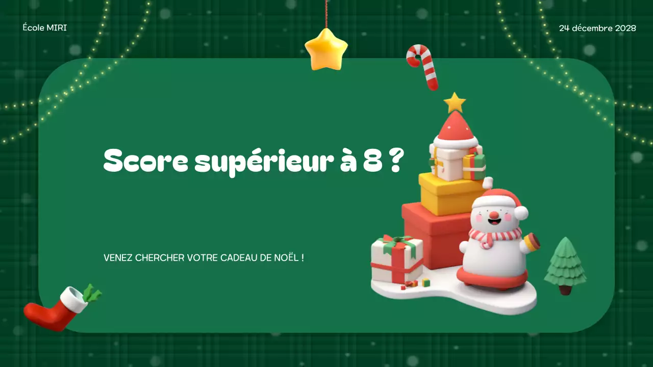 événement festif vert pour les vacances