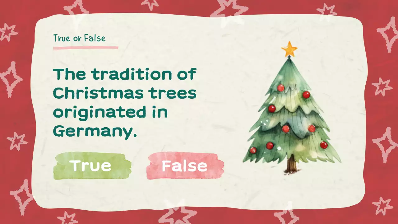 Red Traditional Christmas Event Presentation