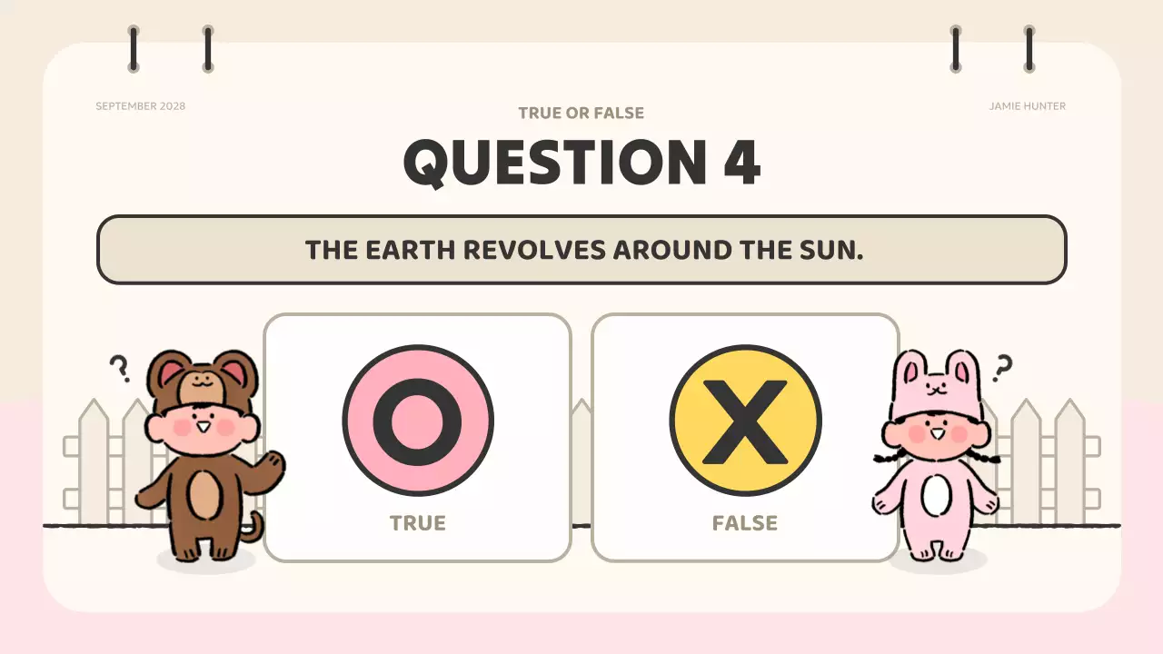 Colorful Cute Quiz Guide Presentation