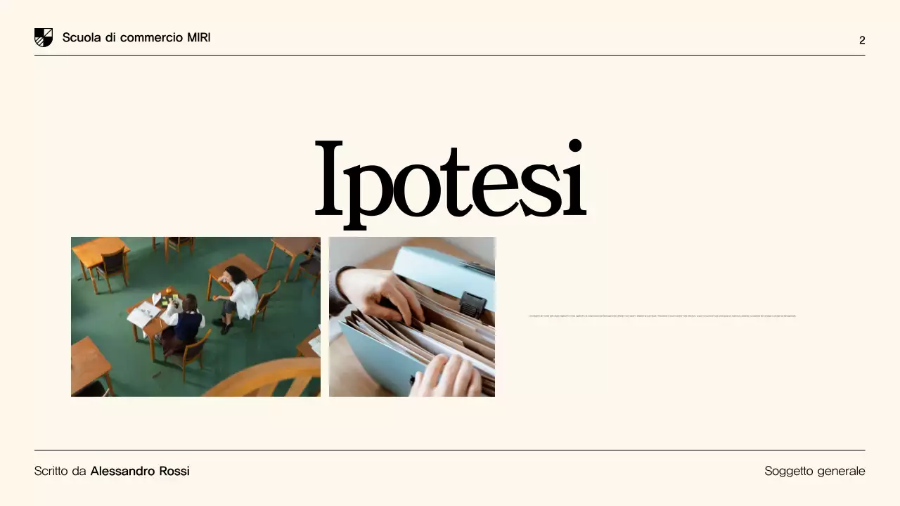 Presentazione della tesi di laurea moderna in beige