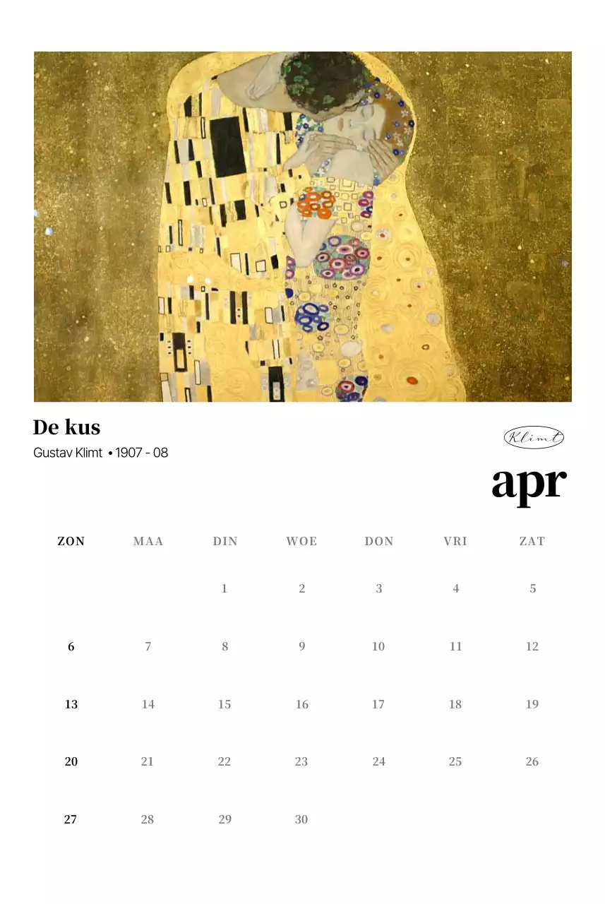 Klassieke Kunst Kalender