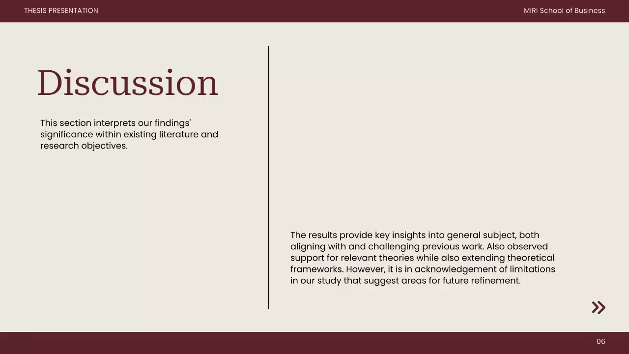 Maroon Minimal Thesis Presentation