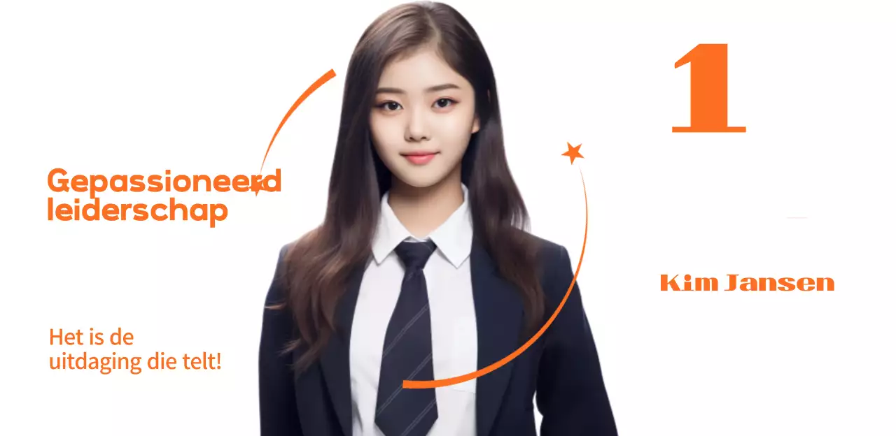 Oranje eenvoudige studentenverkiezingspromotie