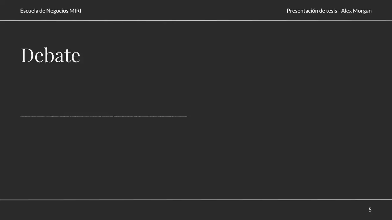 presentación de tesis elegante y neutra