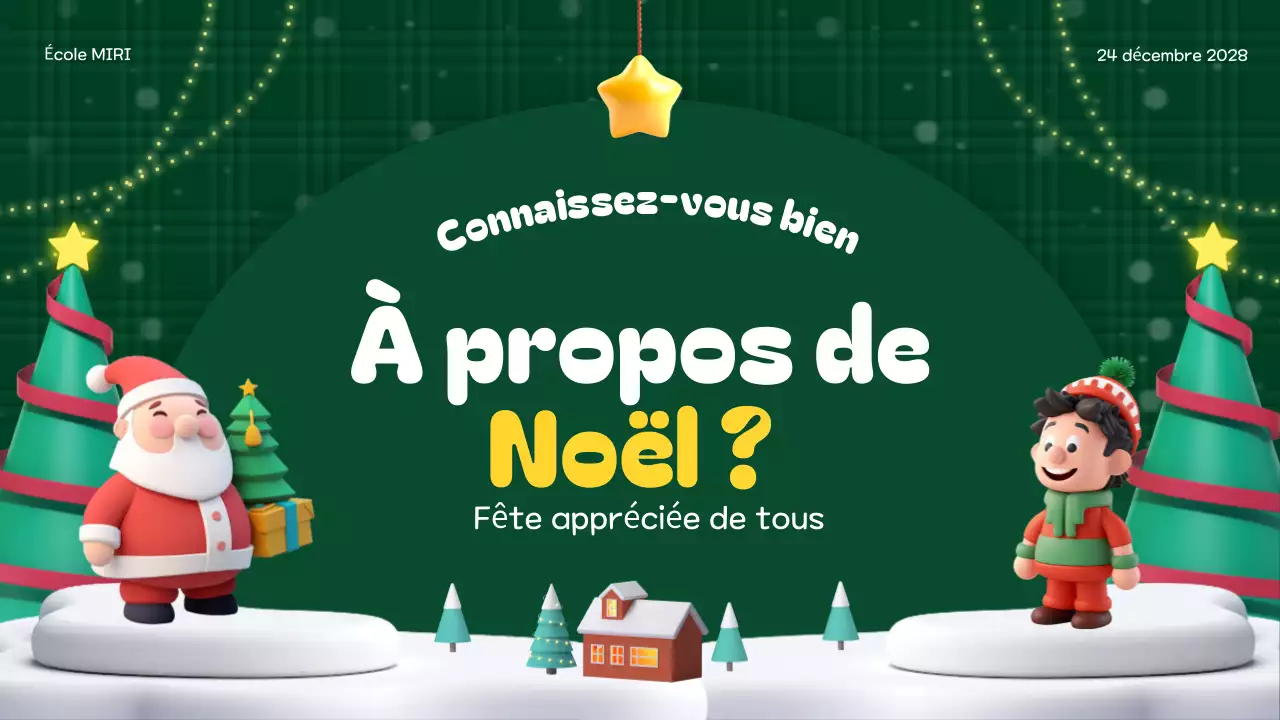 événement festif vert pour les vacances