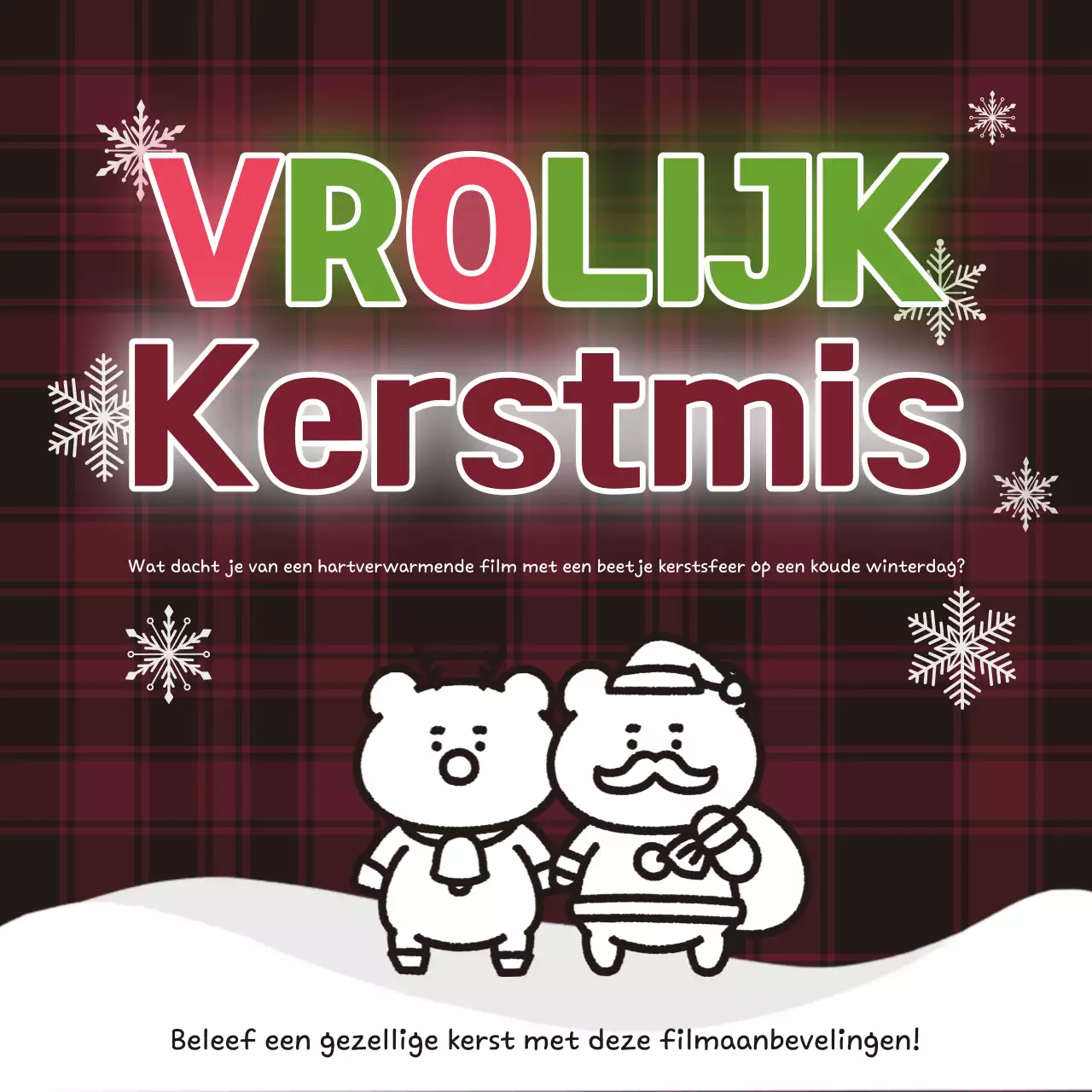 Rode gezellige kerstevenementen