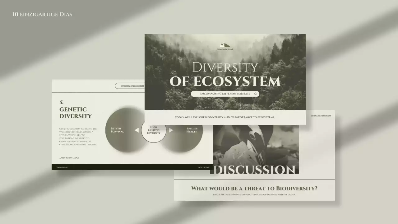 Salbei-Minimalökosystem-Präsentation