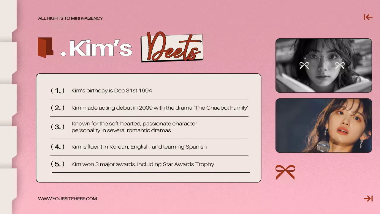 Pink Trendy K-Drama Promotion Presentation