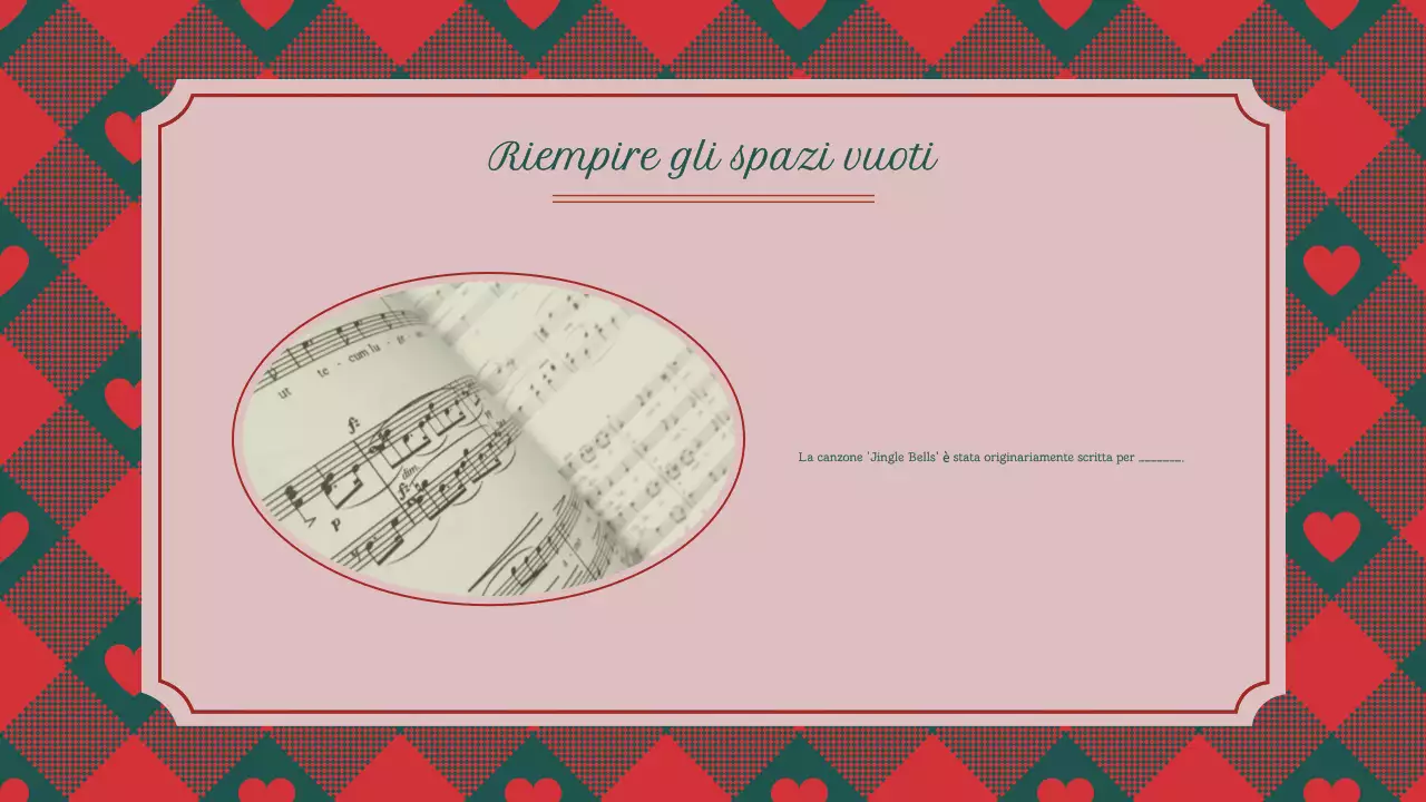 Quiz natalizio classico vintage tradizionale