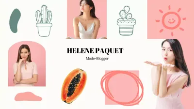 rosa moderne Mode Werbung