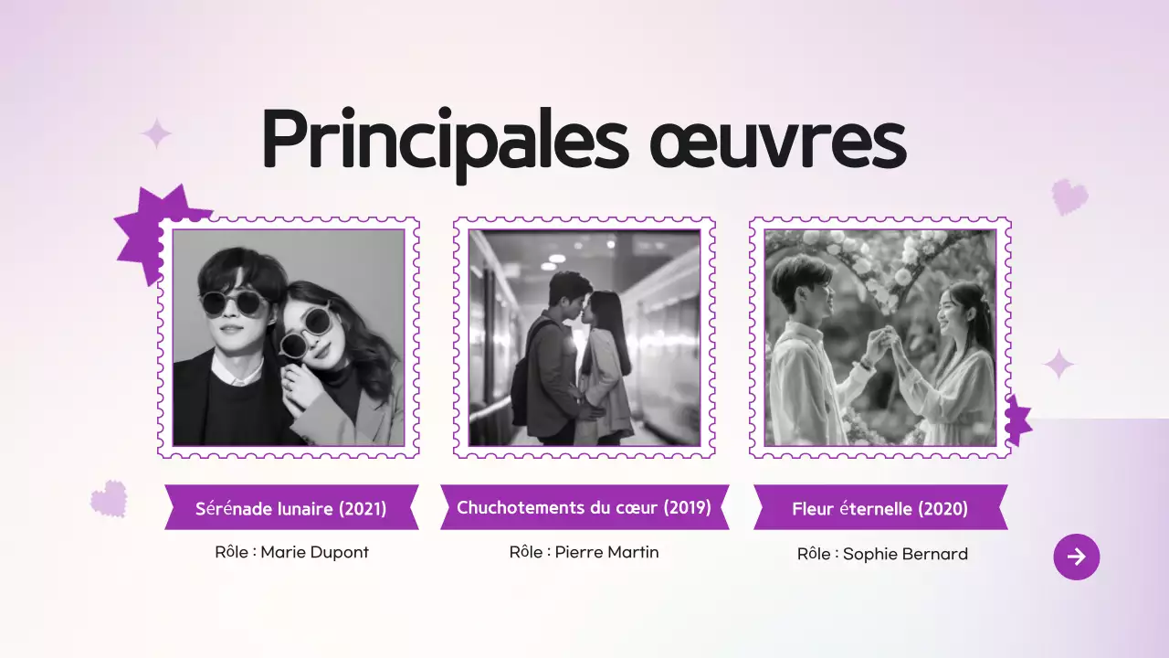 Purple Modern K-Drama Pitch Deck Presentation